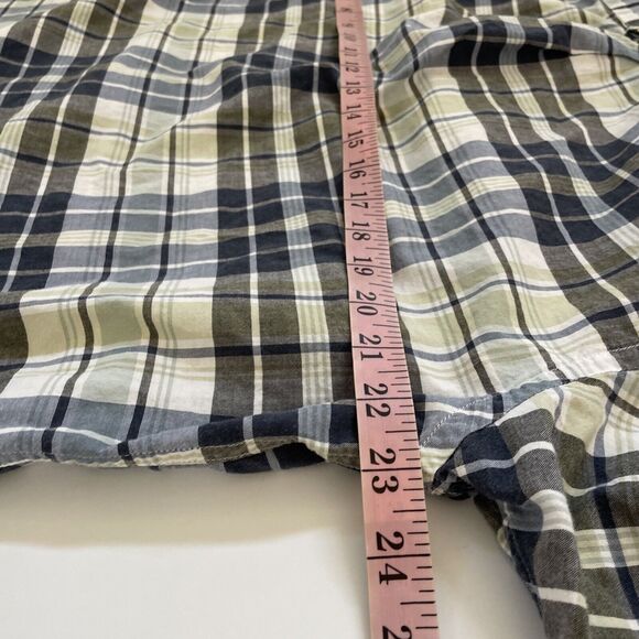 VINTAGE Pendleton Shirt Plaid Mens Size‎ Large Short Sleeve Preppy Business - Picture 8 of 10